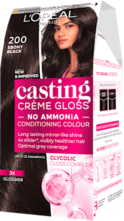 Boja za kosu – 200 Ebony Black L'ORÉAL PARiS CASTING Crème Gloss