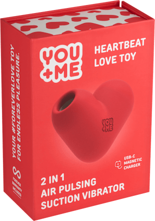 Heartbeat Love Toy sací vibrátor 2 v 1 you&me