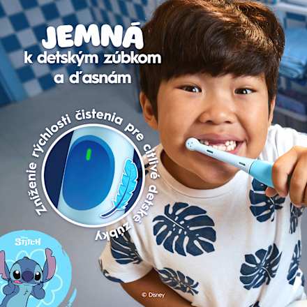 Elektrická zubná kefka pre deti iO Kids 6+ Stitch  Oral-B