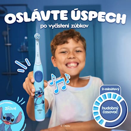 Elektrická zubná kefka pre deti iO Kids 6+ Stitch  Oral-B