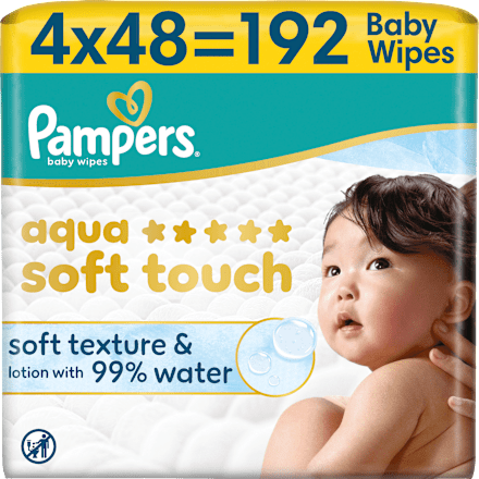 Feuchttücher aqua soft touch (4x48 St) Pampers