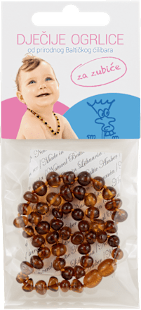 Ćilibar ogrlica za bebe BALTMED