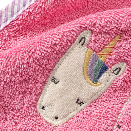 Lätzchen mit Einhorn-Applikation, rosa ALANA