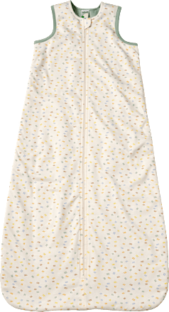 Schlafsack 1 TOG mit Allover-Muster, weiß, 110 cm ALANA