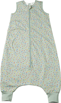 Schlafsack mit Beinen 1 TOG mit Allover-Muster, grün, 110 cm ALANA