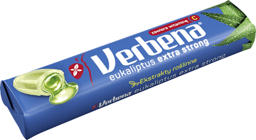 Cukierki ziołowe eukaliptus extra strong Verbena