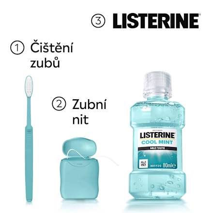 ústní voda Cool Mint Mild Taste Listerine
