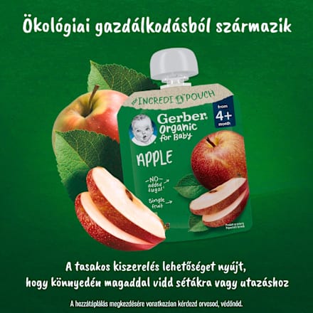 Bio gyümölcspüré alma 4 hónapos kortól Gerber Organic