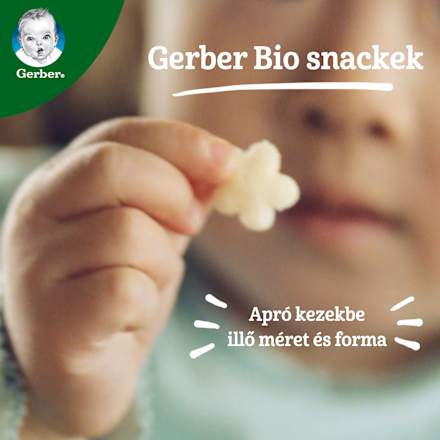 Bio banános gabona snack 8 hónapos kortól Gerber Organic