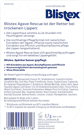 Lippenpflege Agave Rescue Blistex