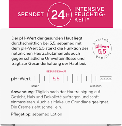 Gesichtscreme mit 2% Vitamin E sebamed