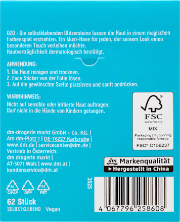 Gesichtssticker One Day In Rio 020 trend !t up