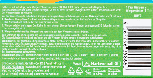 Künstliche Wimpern One Day In Rio 020 (1 Paar) trend !t up