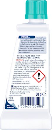 Fleckenentferner Obst & Getränke Dr. Beckmann