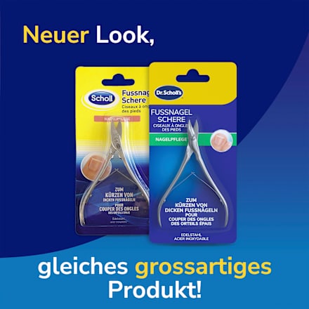 Fußnagelschere zum Kürzen von dicken Fußnägeln Dr. Scholl's