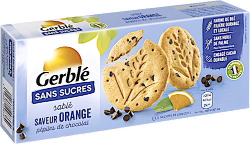 Biscuiti dietetici cu aroma de portocale si ciocolata  Gerble