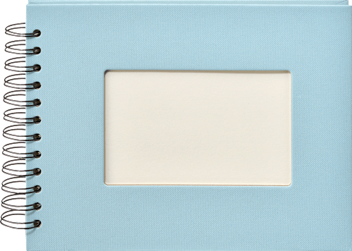 Profialbum 23x18 hellblau weiße Seiten Paradies