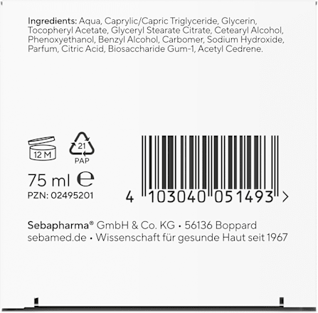 Feuchtigkeitscreme, 2% Vitamin E sebamed
