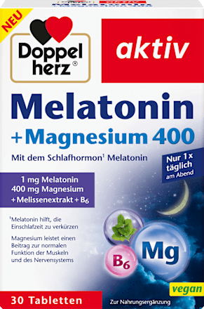 Melatonin + Magnesium 400 Tabletten 30 St Doppelherz