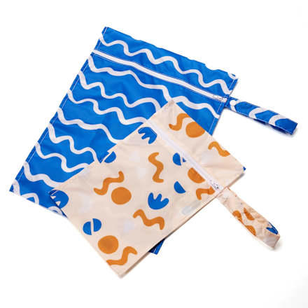 Nasstaschen-Set blau/beige babylove