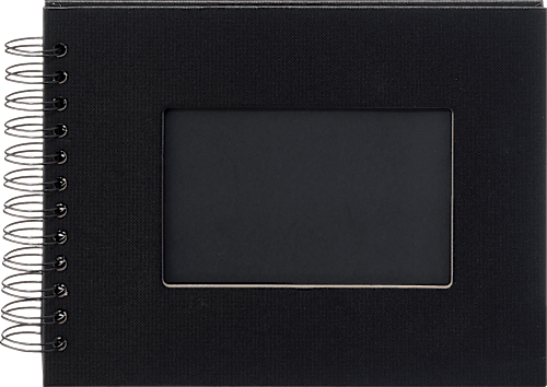 Profialbum 23x18 schwarz schwarze Seiten Paradies