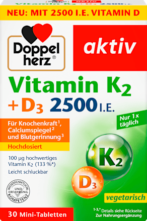 Vitamin K2 + D3 2500 IJ tablete Doppelherz