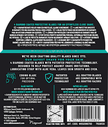 Quattro Titanium Sensitive Rasierklingen WILKINSON SWORD