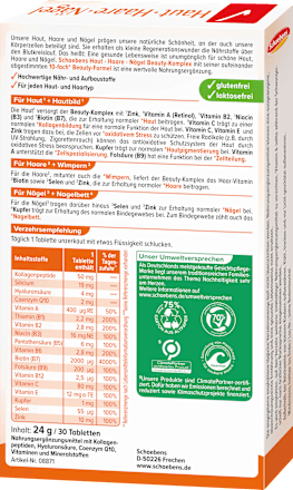 Haut Haare Nägel Beauty-Komplex Tabletten 30 St Schaebens