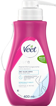 Haarentfernungscreme Körper & Beine Pumpspender sensitiv Veet