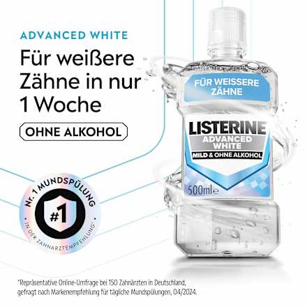 Mundspülung Advanced White  Listerine