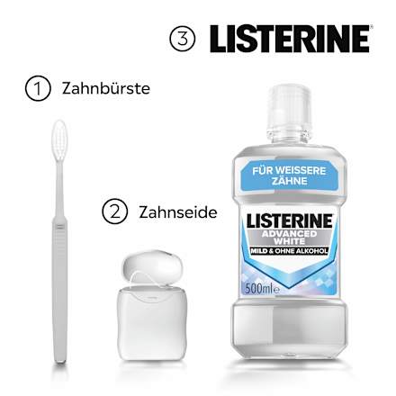 Mundspülung Advanced White  Listerine