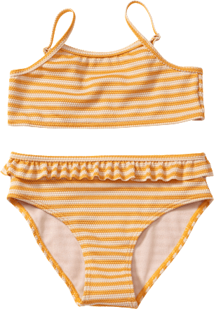 Bikini mit Rüschen, gelb, Gr. 122/128 PUSBLU