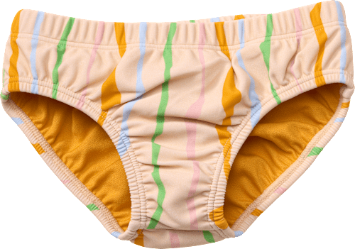 Schwimmwindel mit Streifen-Muster, beige, Gr. 86/92 PUSBLU