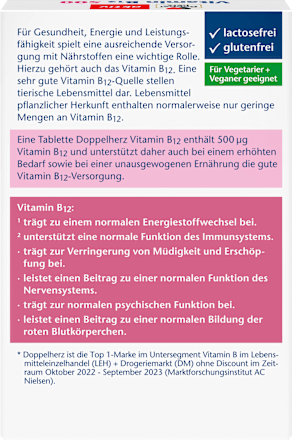 Vitamin B12 500µg Mini Tabletten 30St Doppelherz