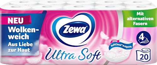 Toilettenpapier Ultra Soft 4-lagig (20x150 Blatt) Zewa