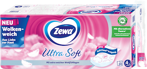 Toilettenpapier Ultra Soft 4-lagig (20x150 Blatt) Zewa
