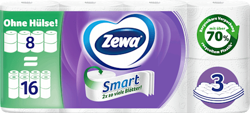 Toilettenpapier Smart 3-lagig (8x300 Blatt)  Zewa
