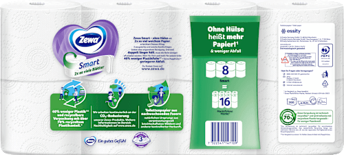 Toilettenpapier Smart 3-lagig (8x300 Blatt)  Zewa