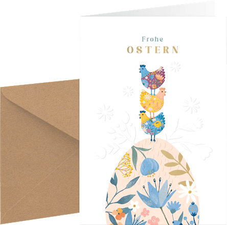 Grußkarte Ostern Mehrstückpackung CACTUS