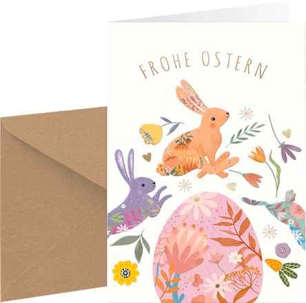 Grußkarte Ostern Mehrstückpackung CACTUS