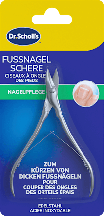 Fußnagelschere zum Kürzen von dicken Fußnägeln Dr. Scholl's