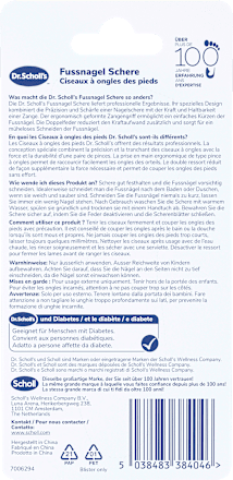 Fußnagelschere zum Kürzen von dicken Fußnägeln Dr. Scholl's