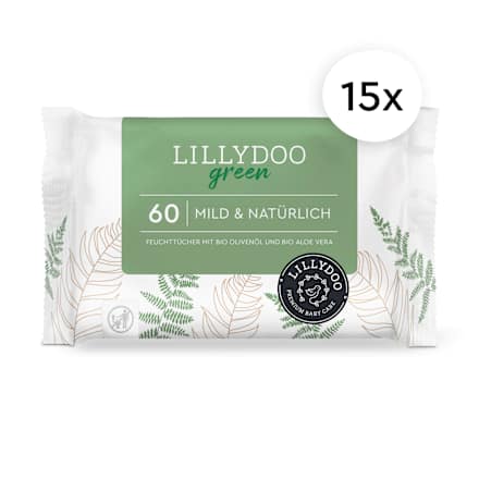 Feuchttücher green (15 x 60 St) LILLYDOO