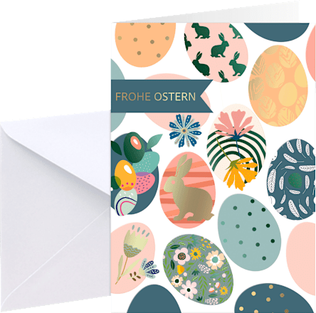 Grußkarte Ostern Mehrstückpackung CACTUS