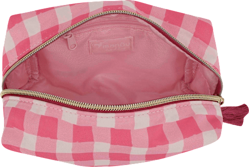 Kosmetiktasche pink kariert "Amore"  Soapland