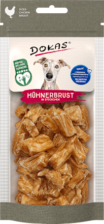 Kausnack Hund, Hühnerbruststücke DOKAS