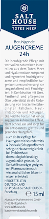 Augencreme mit Totes Meer Mineralien & Hyaluron Salthouse