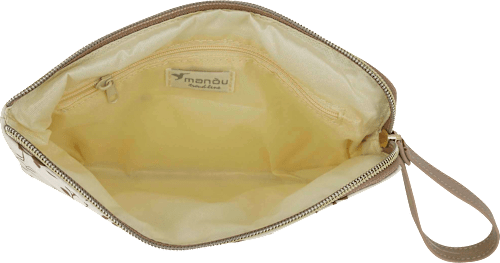 Kosmetiktasche creme Ranken mit Henkel "Stay Beautiful" Soapland