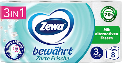 Toilettenpapier Lufterfrischer 3-lagig (8x150 Blatt) Zewa