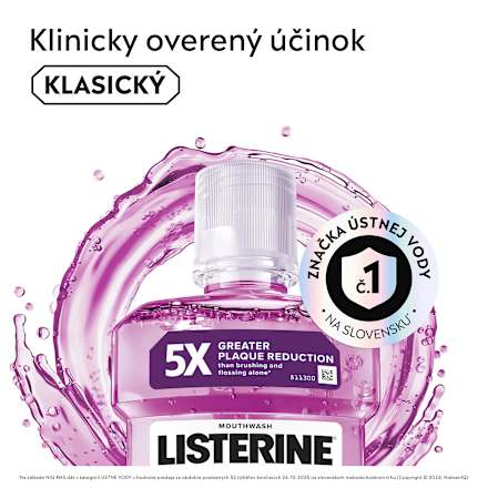 Ústna voda Total Care Teeth Protection Clean Mint Listerine